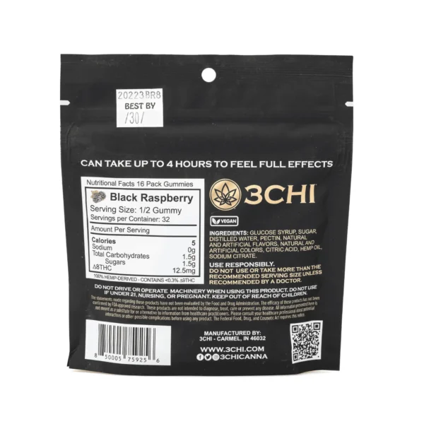 3Chi-Delta-8-Black-Raspberry-Gummies-400-mg-Total-Delta-8-THC-Bag-Back.webp 3Chi Delta 8 Gummies – Black Raspberry (400 mg Total Delta 8 THC)