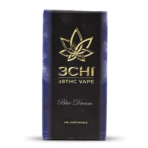 3Chi-Delta-8-THC-Disposable-Vape-Pen-Blue-Dream-Box-Front.webp 3Chi Delta 8 THC Disposable Vape Pen – Blue Dream