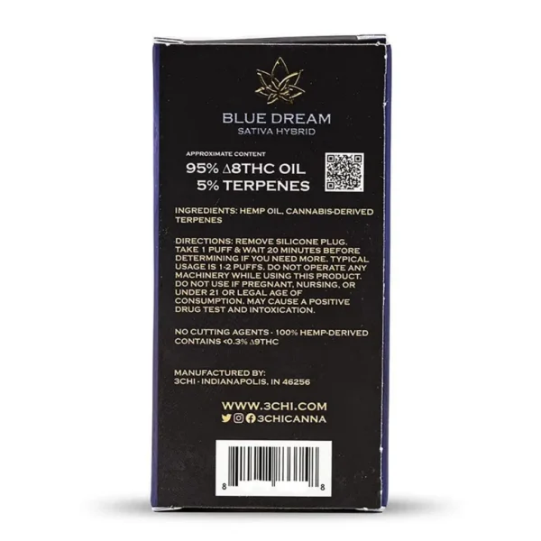 3Chi-Delta-8-THC-Disposable-Vape-Pen-E28093-Blue-Dream-Box-Back.webp 3Chi Delta 8 THC Disposable Vape Pen – Blue Dream
