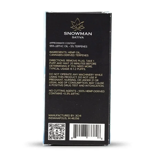 3Chi Delta 8 THC Disposable Vape Pen – Snowman