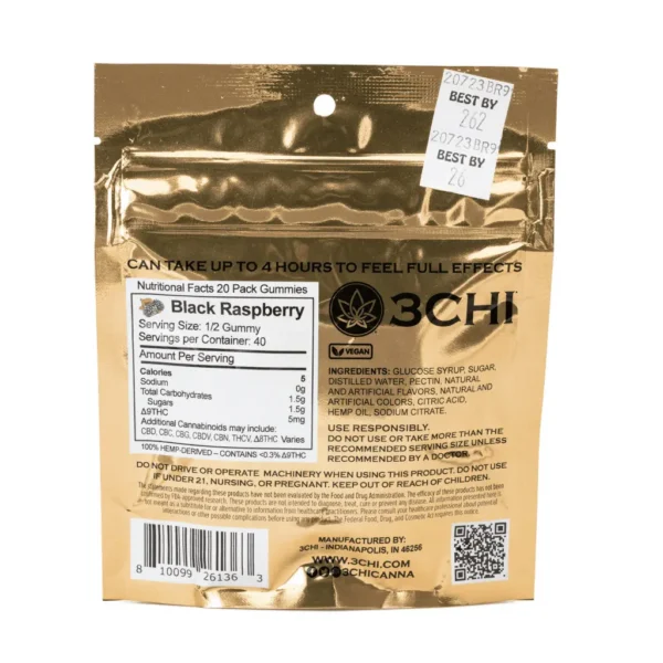 3Chi-Delta-9-THC-Gummies-Black-Raspberry-200-mg-Total-Delta-9-THC-Bag-Back.webp 3Chi Delta 9 THC Gummies – Black Raspberry (200 mg Total)