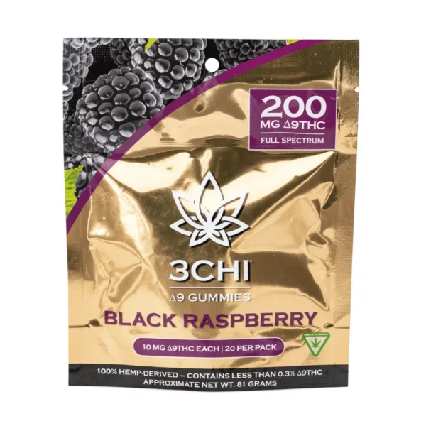 3Chi-Delta-9-THC-Gummies-Black-Raspberry-200-mg-Total-Delta-9-THC-Bag-Front.webp 3Chi Delta 9 THC Gummies – Black Raspberry (200 mg Total)