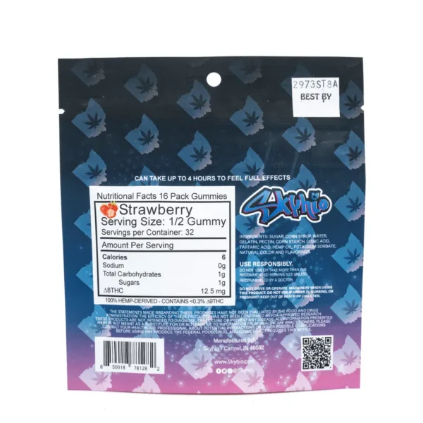 3Chi Skyhio Delta 8 Strawberry Gummies (400 mg Total Delta 8 THC)