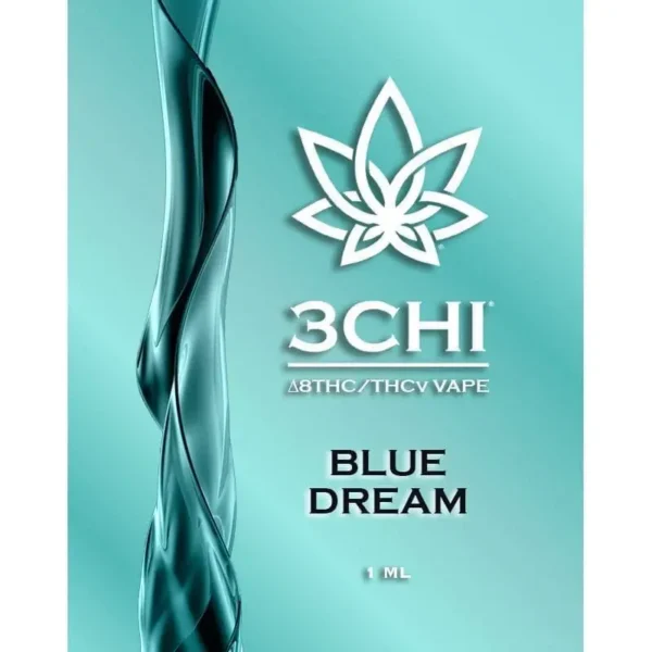3Chi-THCV-Vape-Cartridge-Blue-Dream.webp 3Chi THCV Vape Cartridge – Blue Dream (75% Delta 8 THC, 10% THCV, 10% CBC)