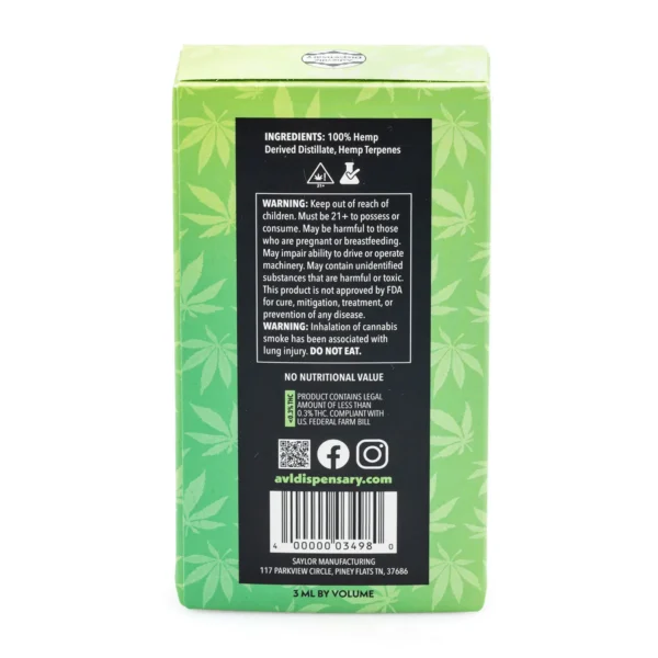 Asheville Dispensary 3 gram THCa Disposable Vape – Gas