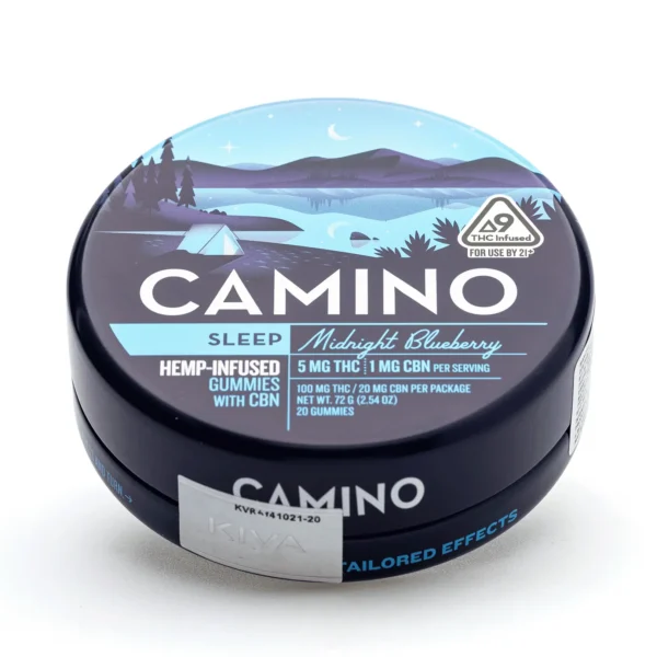 Camino Delta 9 THC and CBN Sleep Gummies – Midnight Blueberry