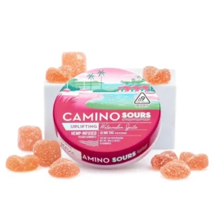 Camino Sours Delta 9 THC Uplifting Gummies – Watermelon Spritz