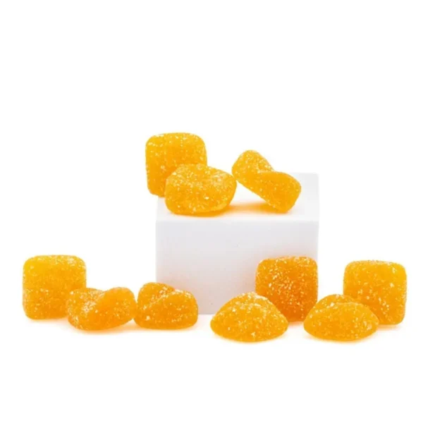 Camino-Sours-Delta-9-THC-and-CBD-Balance-Gummies-Orchard-Peach-Pile.webp Camino Sours Delta 9 THC and CBD Balance Gummies – Orchard Peach