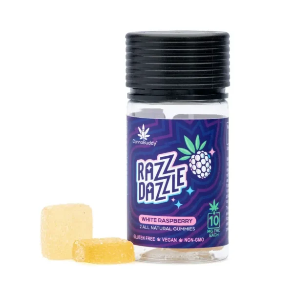 CannaBuddy Delta 9 THC Gummies – Razz Dazzle