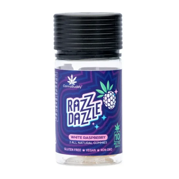 CannaBuddy Delta 9 THC Gummies – Razz Dazzle