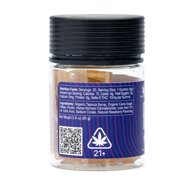 CannaBuddy Delta 9 THC Gummies – Razz Dazzle
