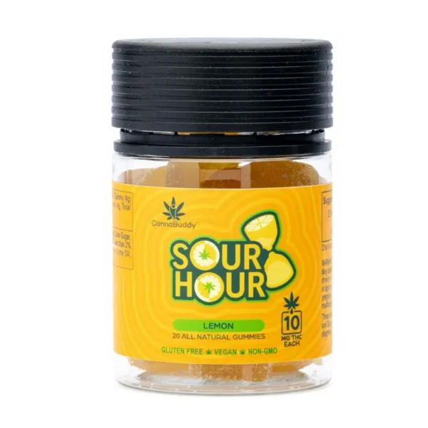 CannaBuddy-Delta-9-THC-Gummies-Sour-Hour-Jar-Front.webp CannaBuddy Delta 9 THC Gummies – Sour Hour