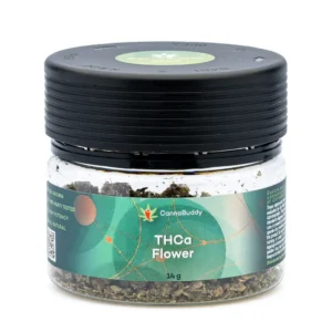 CannaBuddy-White-Label-THCa-Flower-Shake-14g-Jar-Front.webp THCa Flower Shake – 14 grams