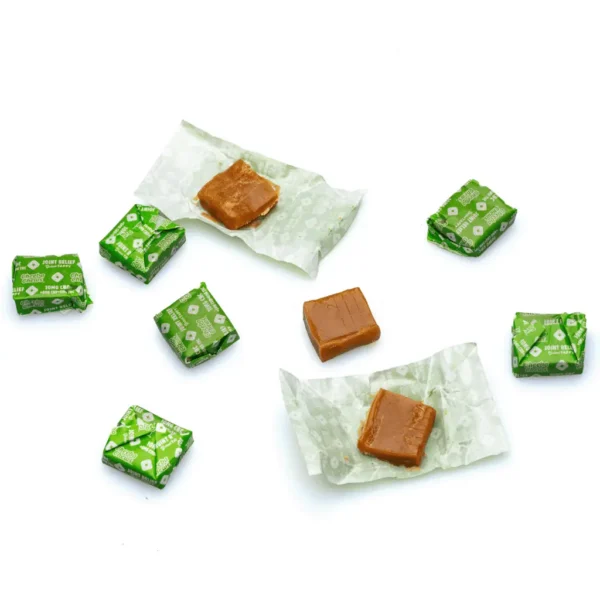 Cheeba Chews Delta 9 and CBC and CBD Salted Caramel Chews – Joint Relief (50 mg Total Cannabinoids)