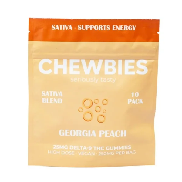 Chewbies Delta 9 THC Gummies – Georgia Peach Sativa