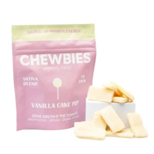Chewbies Delta 9 THC Gummies – Vanilla Cake Pop Sativa