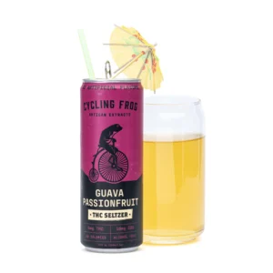 Cycling Frog THC + CBD Seltzer 6 Pack – Guava Passionfruit (30 mg Delta 9 THC + 60 mg CBD Total)