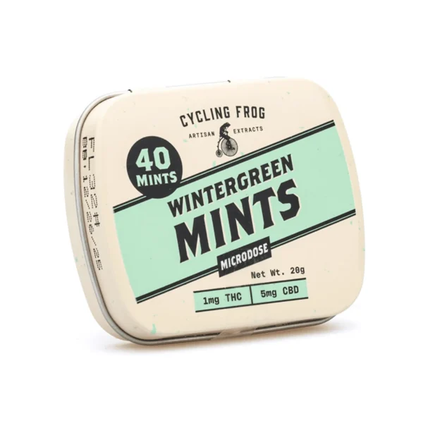 Cycling Frog Wintergreen Mints (40 mg Delta 9 THC + 200 mg CBD Total)
