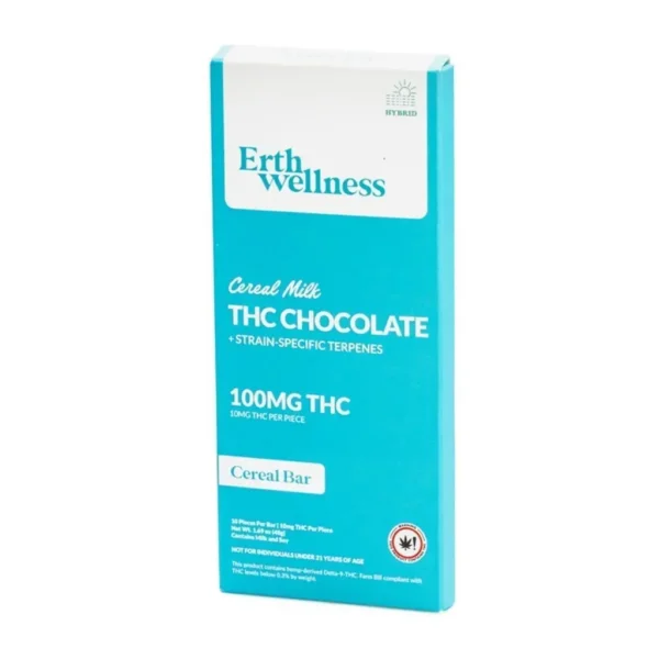 Erth Wellness Delta 9 THC Live Resin Chocolate Bar – Cereal Milk Hybrid