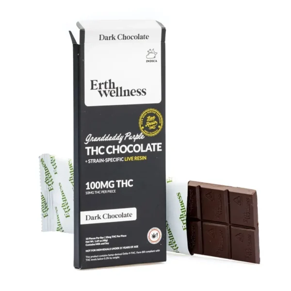Erth-Wellness-Delta-9-THC-Live-Resin-Chocolate-Bar-Granddaddy-Purple-Indica-combo.webp Erth Wellness Delta 9 THC Live Resin Chocolate Bar – Granddaddy Purple Indica