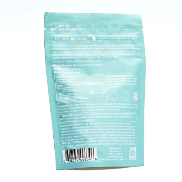 Erth Wellness Delta 9 THC Live Resin Gummies – GG#4