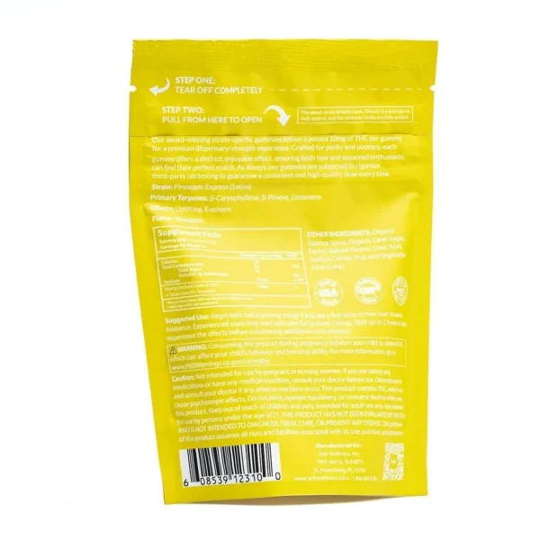 Erth Wellness Delta 9 THC Gummies – Pineapple Express