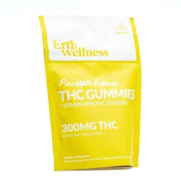 Erth Wellness Delta 9 THC Gummies – Pineapple Express
