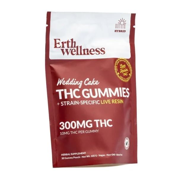 Erth Wellness Delta 9 THC Live Resin Gummies – Wedding Cake