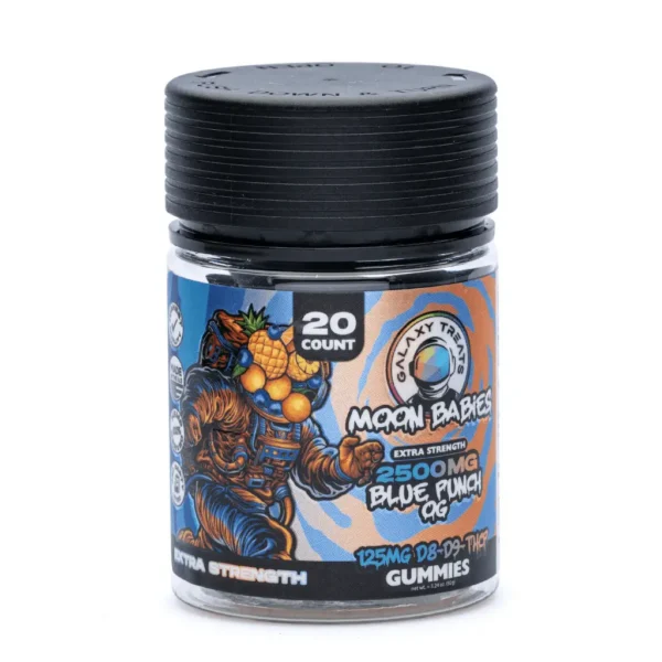 Galaxy-Treats-Delta-8-Delta-9-THCP-Gummies-Blue-Punch-OG-Bottle-Front.webp Galaxy Treats Delta 8 / Delta 9 / THCP Gummies – Blue Punch OG (2180 mg Delta 8 THC + 260 mg Delta 9 THC + 20 mg THCP Total)