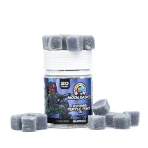 Galaxy Treats Moon Babies Delta 9 THC Gummies – Purple Punch (200 mg Total Delta 9 THC + 200 mg Total CBD)