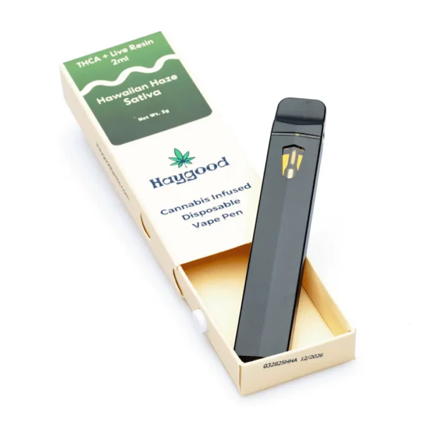 Haygood-THCa-and-Live-Resin-Disposable-Vape-Hawaiian-Haze-Sativa-2-gram-combo-scaled-1.webp Haygood THCa and Live Resin Disposable Vape – Hawaiian Haze Sativa (2 gram)