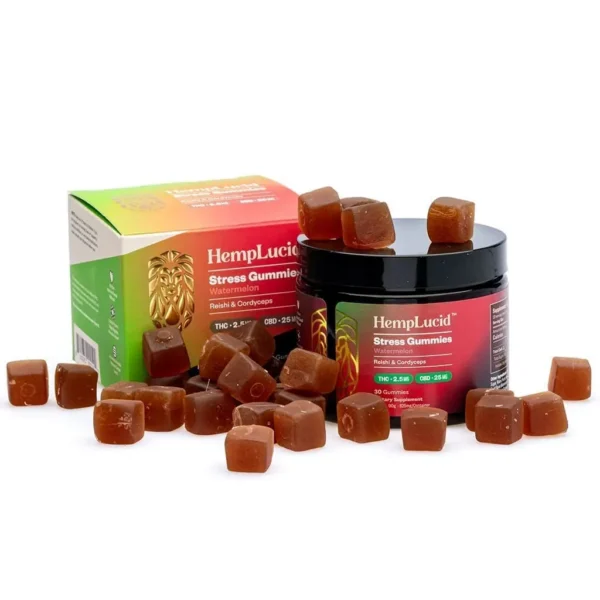 Hemplucid-Stress-Mushroom-Gummies-E28093-Watermelon-750-mg-Total-CBD-75-mg-Total-Delta-9-THC-combo.webp Hemplucid Stress Mushroom Gummies – Watermelon (750 mg Total CBD + 75 mg Total Delta 9 THC)