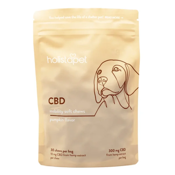 HolistaPet CBD Mobility Soft Chews for Dogs (300 mg Total CBD)