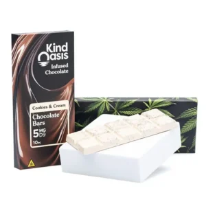 Kind Oasis Delta 9 THC Cookies & Cream Chocolate Bar