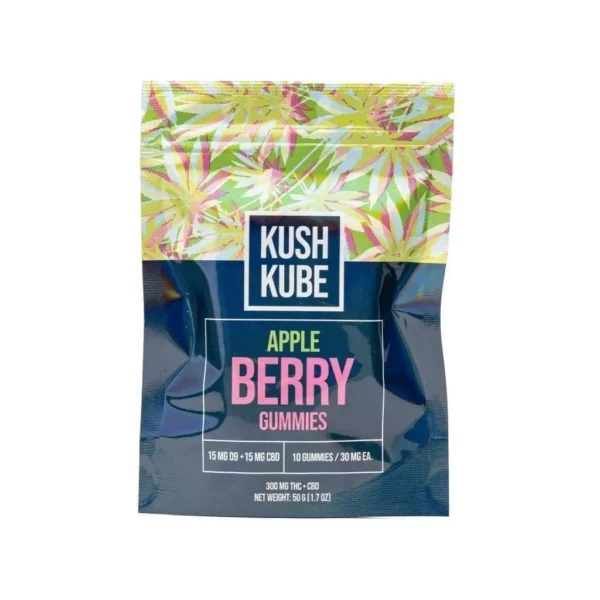 Kush Kube Delta 9 + CBD Gummies – Apple Berry