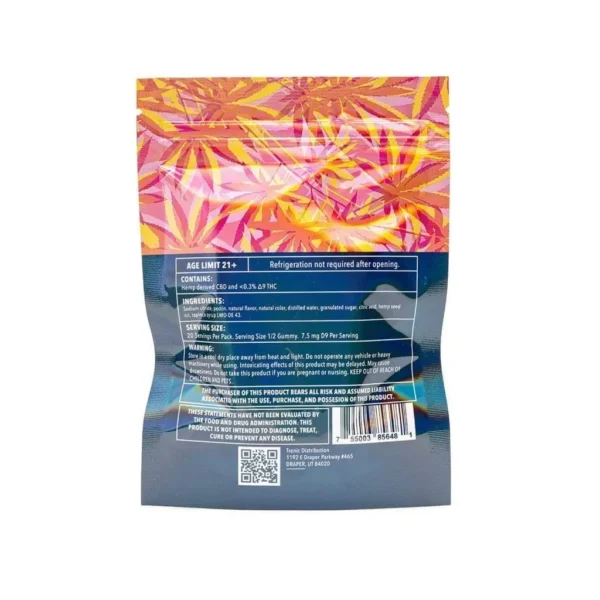 Kush Kube Delta 9 THC + CBD Gummies – Fruit Punch