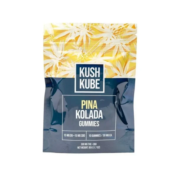 Kush Kube Delta 9 + CBD Gummies – Pina Kolada