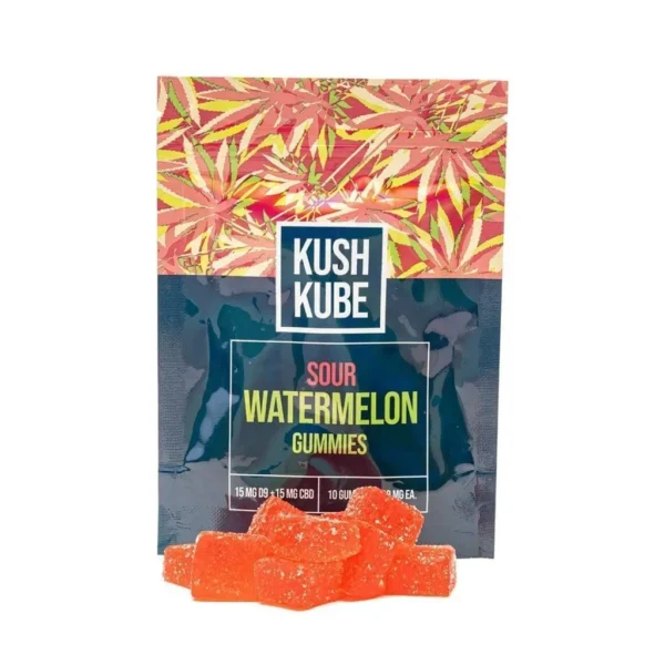Kush Kube Delta 9 + CBD Gummies – Sour Watermelon