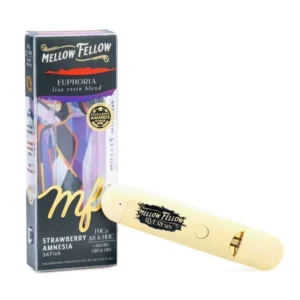 Mellow Fellow Euphoria Blend Live Resin Disposable Vape – Strawberry Amnesia