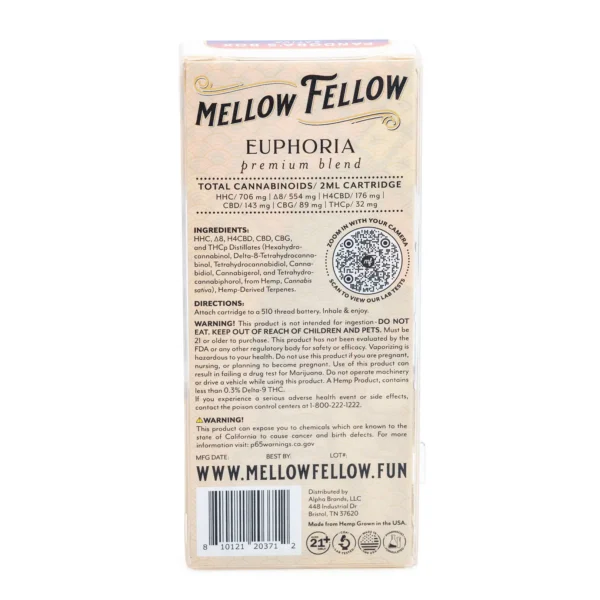 Mellow-Fellow-Picassos-Euphoria-Blend-Vape-Cartridge-Pandoras-Box-Box-Back.webp Mellow Fellow Euphoria Blend Vape Cartridge – Pandora’s Box
