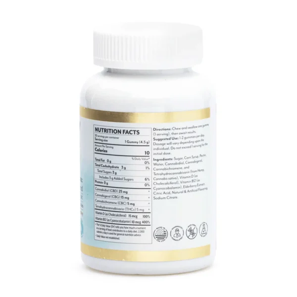 Mellow-Fellow-Wellness-Gummies-Momentum-Blend-Tropic-Medley-1500-mg-Total-Cannabinoids-Jar-Back.webp Mellow Fellow Wellness Gummies – Energy Blend – Tropic Medley (1500 mg Total Cannabinoids)