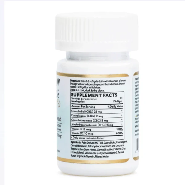 Mellow-Fellow-Wellness-Softgel-Capsules-Momentum-Blend-1500-mg-Total-Cannabinoids-Bottle-Back.webp Mellow Fellow Wellness Softgel Capsules – Energy Blend (1500 mg Total Cannabinoids)