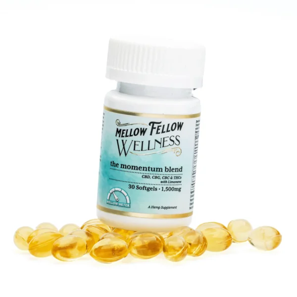 Mellow-Fellow-Wellness-Softgel-Capsules-Momentum-Blend-1500-mg-Total-Cannabinoids-Combo.webp Mellow Fellow Wellness Softgel Capsules – Energy Blend (1500 mg Total Cannabinoids)