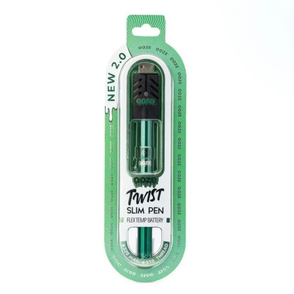 Ooze Slim Twist Pen 2.0 Vape Battery – Aqua Teal