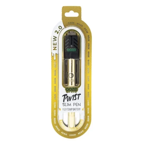 Ooze-Slim-Twist-Pen-2.0-Vape-Battery-E28093-Lucky-Gold-Box-Front.webp Ooze Slim Twist Pen 2.0 Vape Battery – Lucky Gold