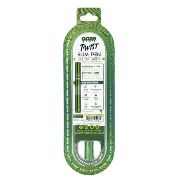 Ooze Slim Twist Pen 2.0 Vape Battery – Slime Green