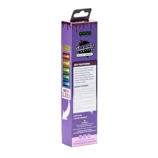 Ooze Smart Battery Vape Pen – Ultra Purple