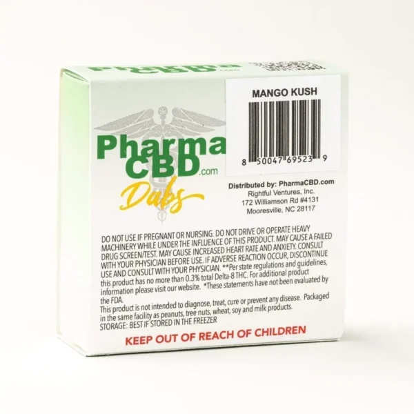PharmaCBD Delta 8 Dabs – Mango Kush (2 grams Delta 8 THC)