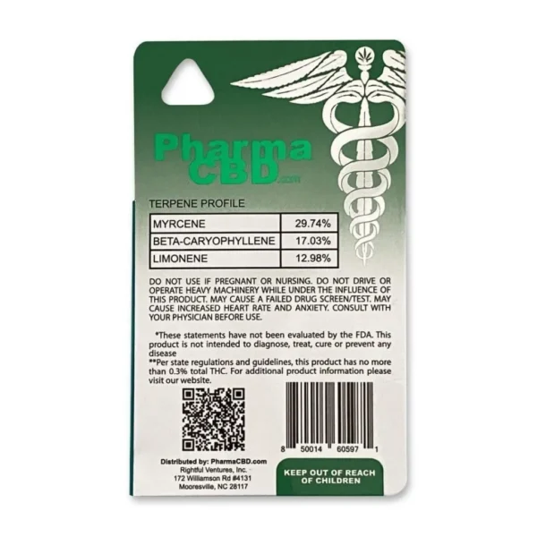 PharmaCBD Delta 8 THC Vape Cartridge – Platinum OG