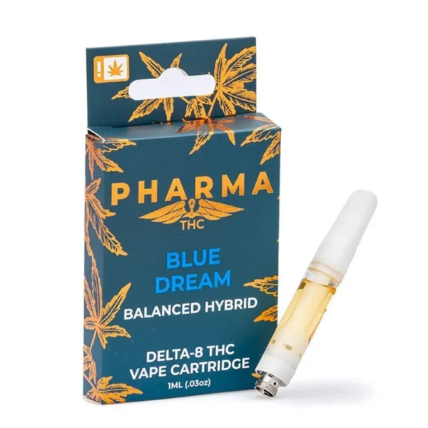 PharmaTHC-Delta-8-THC-Vape-Cartridge-Blue-Dream-Combo.webp PharmaTHC Delta 8 THC Vape Cartridge – Blue Dream